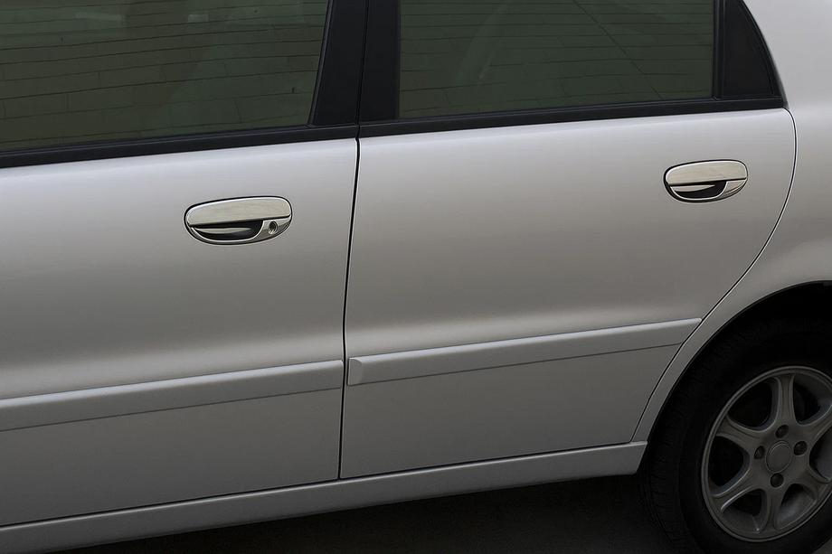 Daewoo Lanos 1998–2017 Chroom deurgreepcovers (8-delig) Gepolijst roestvrij staal Foto 2