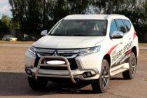 Mitsubishi Pajero Sport 2015– Bullbar WT022 (RVS) foto 3