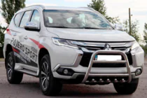 Mitsubishi Pajero Sport 2015– Bullbar WT008 (RVS) foto 2