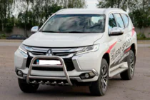 Mitsubishi Pajero Sport 2015– Bullbar WT008 (RVS) foto 3