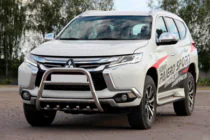Mitsubishi Pajero Sport 2015– Bullbar WT008 (RVS) foto 4
