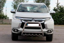 Mitsubishi Pajero Sport 2015– Bullbar WT008 (RVS) foto 5
