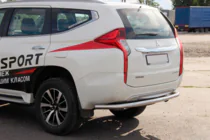 Mitsubishi Pajero Sport 2015– Achterbeschermbeugel AK005 (RVS) foto 1