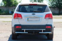 Kia Sorento II XM 2009–2014 Achterbeschermbeugel AK002-2 (RVS) foto 3