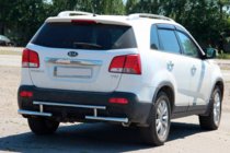 Kia Sorento II XM 2009–2014 Achterbeschermbeugel AK002-2 (RVS) foto 4