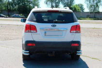 Kia Sorento II XM 2009–2014 Achterste dubbele hoekstukken AK003-подвійний (RVS) foto 3