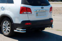 Kia Sorento II XM 2009–2014 Achterste dubbele hoekstukken AK003-подвійний (RVS) foto 5