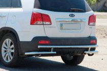 Kia Sorento II XM 2009–2014 Achterbeschermbeugel AK003-2 (RVS) foto 3