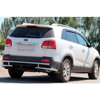 Achterbeschermbeugel AK003-2 (RVS) Kia Sorento II XM 2009–2014 foto 1