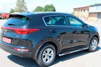 Kia Sportage 2015–2021 Sidebars BB002 (set van 2, RVS) foto 2