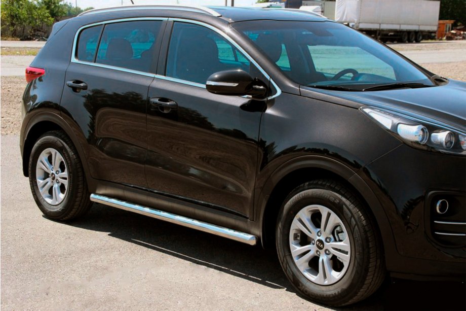 Kia Sportage 2015–2021 Sidebars BB001 (2 stuks, RVS) Image