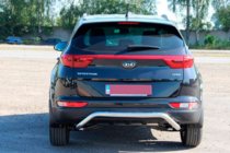 Kia Sportage 2015–2021 Achterbumperbescherming AK007 (RVS) foto 4