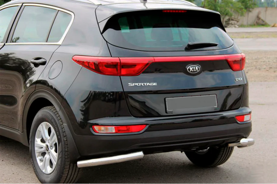 Kia Sportage 2015–2021 Achterbeschermingshoeken AK003 (RVS) Image