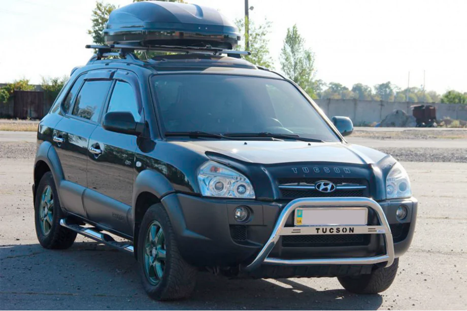 Hyundai Tucson JM 2004– Bullbar WT025 (RVS) Foto 3
