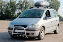 Opel Zafira A 1998–2005 Bullbar QT006 (RVS) foto 2