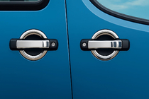 Fiat Doblo I 2005–2010 Deurgreep covers (set 4 stuks, RVS) foto 2