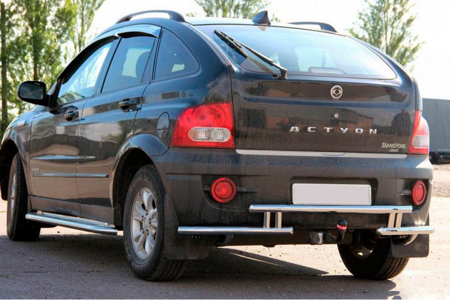 SsangYong Action 2005–2018 Achterbeschermbeugel AK005-2 (RVS) Image