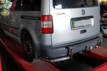 Volkswagen Caddy 2004–2010 Achterbeugel AK003-3 (2 stuks, RVS) foto 1
