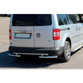 Achterbeugel AK003-2 (2 st., RVS) Volkswagen Caddy 2010–2015 foto 1