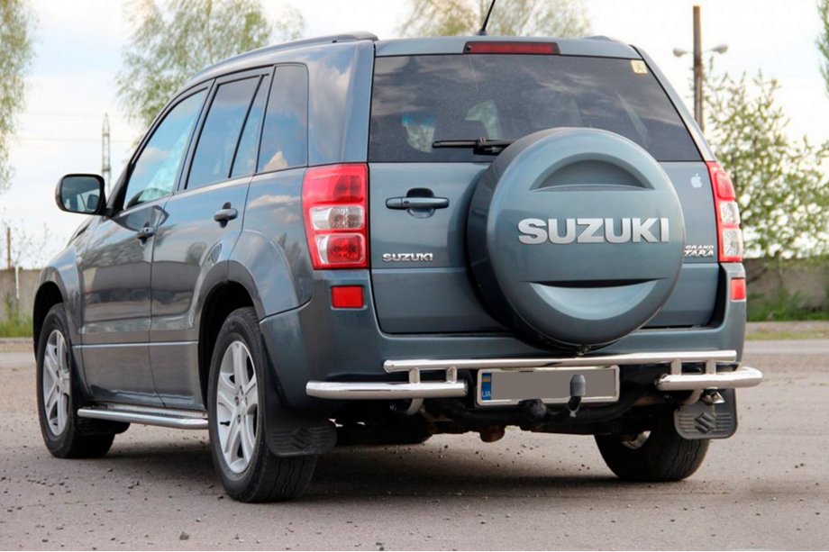 Suzuki Grand Vitara 2005–2017 Achterbeschermbeugel AK005-3 (RVS) Image