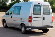 Citroen Jumpy 1996–2007 Achterste dubbele hoekbeschermers AK003-подвійний (RVS) foto 4