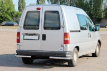 Citroen Jumpy 1996–2007 Achterste dubbele hoekbeschermers AK003-подвійний (RVS) foto 2