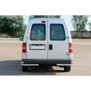 Achterste dubbele hoekbeschermers AK003-подвійний (RVS) Fiat Scudo 1996–2007 foto 2