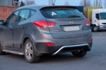Hyundai IX-35 2010–2015 Achterbeschermbeugel AK007 (RVS) foto 3