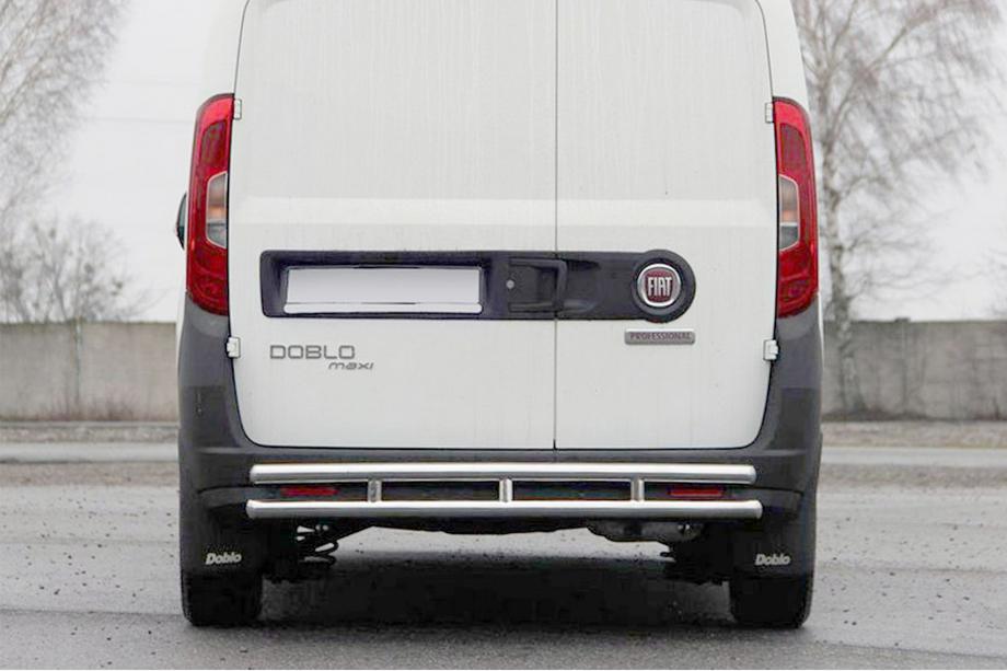Fiat Doblo II 2010–2022 Achterbeschermbeugel AK002/1 - Dubbel (RVS) Image