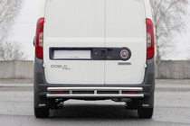 Opel Combo 2012–2018 Achterbeschermbeugel AK002/1 - Dubbel (RVS) foto 2