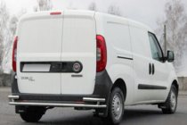Opel Combo 2012–2018 Achterbeschermbeugel AK005/2 - dubbel (RVS) foto 1