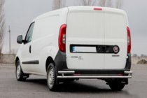 Opel Combo 2012–2018 Achterbeschermbeugel AK005/2 - dubbel (RVS) foto 3