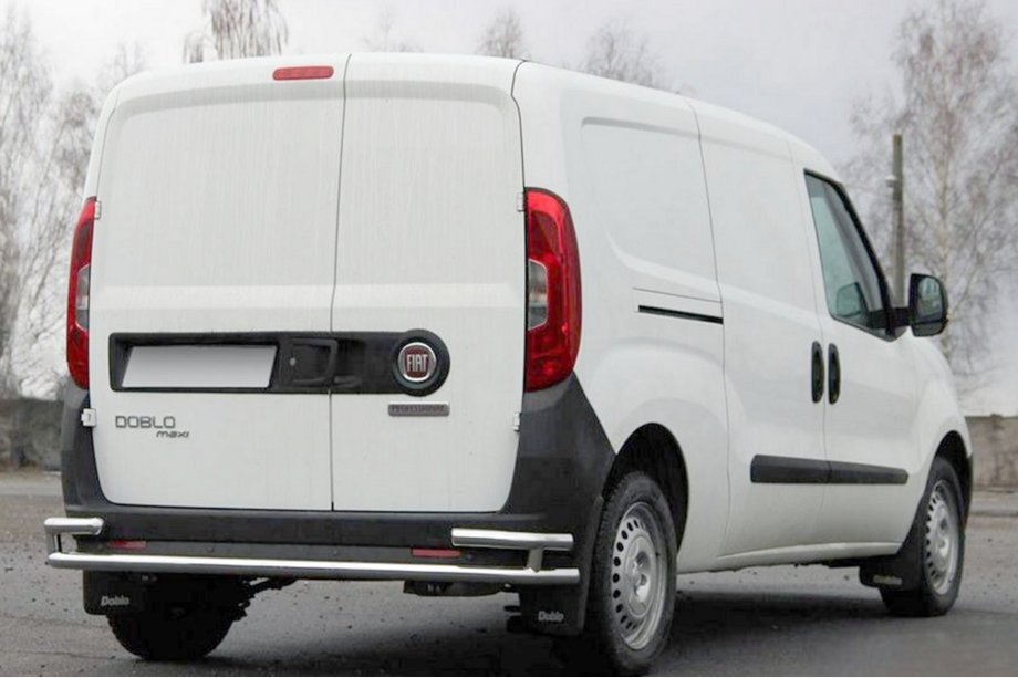 Opel Combo 2012–2018 Achterbeschermbeugel AK005/2 - dubbel (RVS) Image