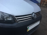 Volkswagen Caddy 2010–2015 Grille sierlijsten (2 stuks, RVS) OmsaLine - Italiaans roestvrij staal foto 9