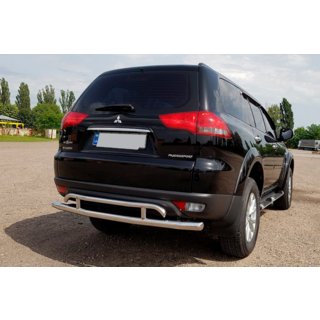 Achterbeschermbeugel AK002-2 (2 stuks, RVS) Mitsubishi Pajero Sport 2008–2015 foto 3