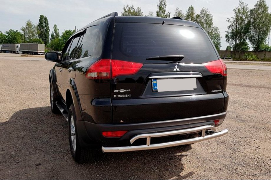 Mitsubishi Pajero Sport 2008–2015 Achterbeschermbeugel AK002-2 (2 stuks, RVS) Image