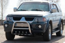 Mitsubishi Pajero Sport 1996–2007 Bullbar QT006 (RVS) foto 3