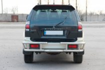 Mitsubishi Pajero Sport 1996–2007 Achterbeschermbeugel AK-Special (RVS) foto 2