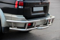Mitsubishi Pajero Sport 1996–2007 Achterbeschermbeugel AK-Special (RVS) foto 5