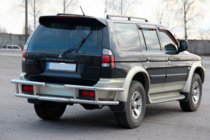 Mitsubishi Pajero Sport 1996–2007 Achterbeschermbeugel AK-Special (RVS) foto 3