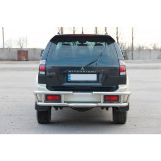 Achterbeschermbeugel AK-Special (RVS) Mitsubishi Pajero Sport 1996–2007 foto 2