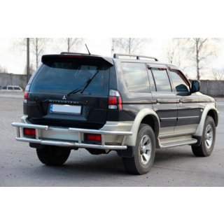 Achterbeschermbeugel AK-Special (RVS) Mitsubishi Pajero Sport 1996–2007 foto 3