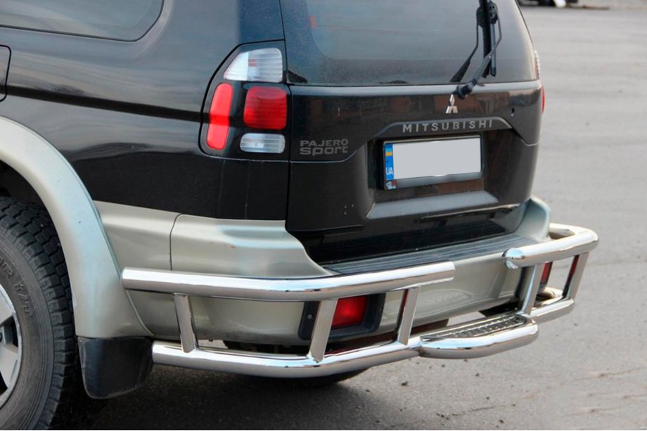 Mitsubishi Pajero Sport 1996–2007 Achterbeschermbeugel AK-Special (RVS) Image