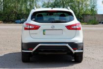Nissan Qashqai 2014–2021 Achterbeschermbeugel AK007-Plus (RVS) foto 3