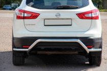 Nissan Qashqai 2014–2021 Achterbeschermbeugel AK007-Plus (RVS) foto 2