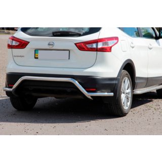 Achterbeschermbeugel AK007-Plus (RVS) Nissan Qashqai 2014–2021 foto 1