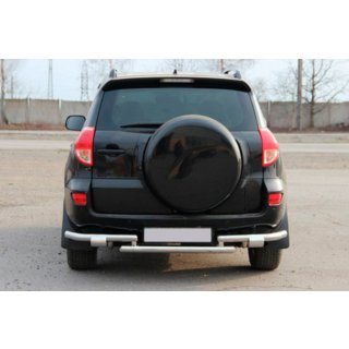 Achterbeschermbeugel AK005-2 (2 stuks, RVS) Toyota Rav 4 2006–2013 foto 2