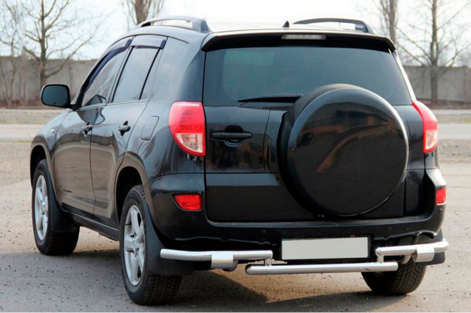 Toyota Rav 4 2006–2013 Achterbeschermbeugel AK005-2 (2 stuks, RVS) Image