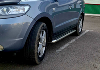Hyundai Santa Fe 2 2006–2012 Premium side steps (2 st., RVS) 60 mm foto 3