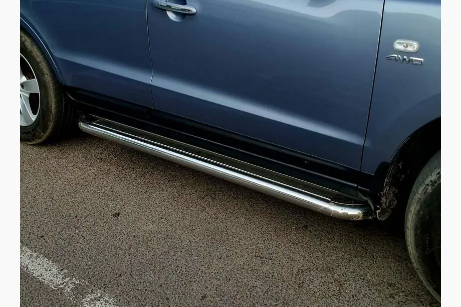 Hyundai Santa Fe 2 2006–2012 Premium side steps (2 st., RVS) Image